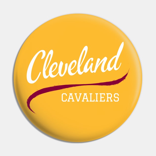 Cleveland Cavaliers Retro Cavs Pin by CityTeeDesigns