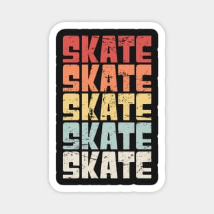 Retro 70s SKATE Text Magnet