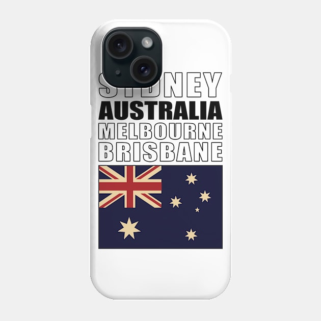 Flag of Australia Phone Case by KewaleeTee