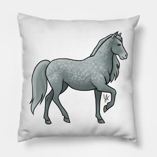 Horse - Paso Fino - Dapple Gray Pillow