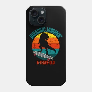 Jurassic Jammin' 5-Years-Old Boys Birthday Party Dinosaur Theme Phone Case