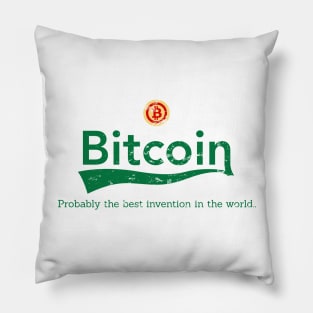 Bitcoin Logo BTC Cryptocurrency Blockchain Pillow