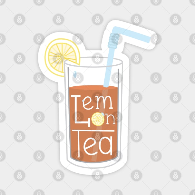 Lemon Tea Magnet by TheMoodyDecor