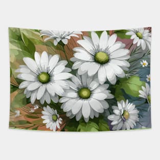 White Daisies Tapestry