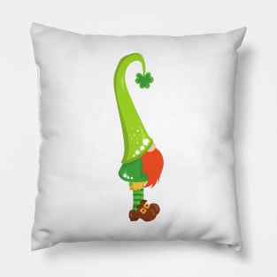 Saint Patrick's Day, Lucky Clovers, Cute Gnome Pillow