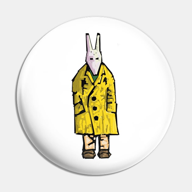 Raincoat Fox looking at you Pin by Nigh-designs