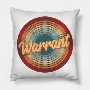 warrant vintage circle Pillow