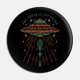 Ufo Sign Vintage Pin