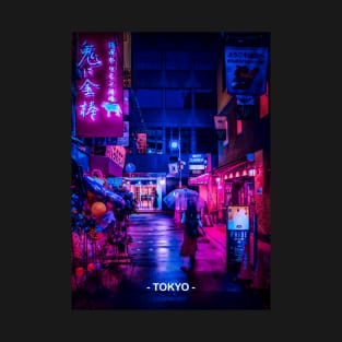 Tokyo Street Neon Synthwave T-Shirt