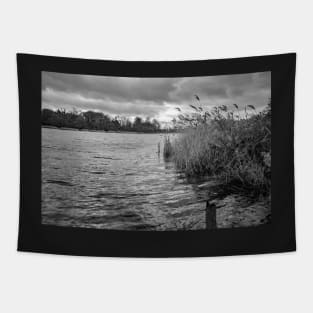 Country estate lake in the English countryside Tapestry