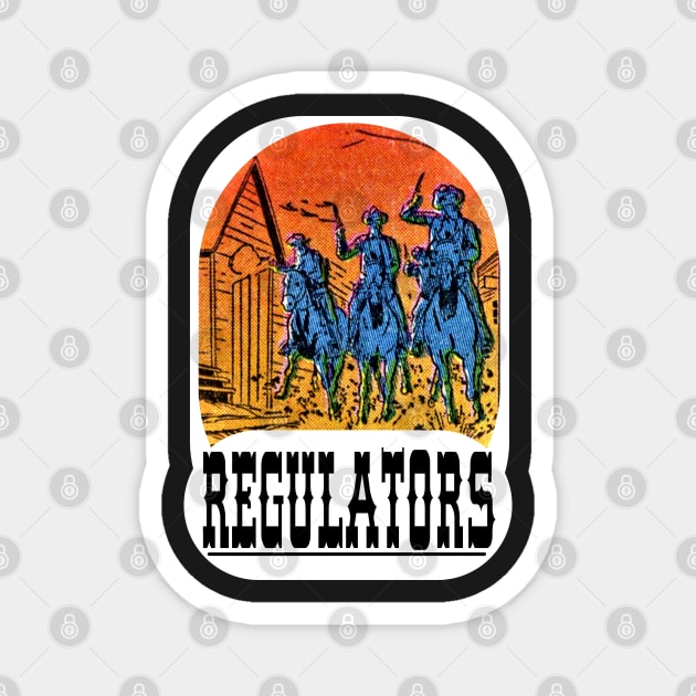 Regulators Billy the Kid Cowboys Magnet by Redmanrooster