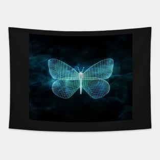 Cian neon butterfly Tapestry