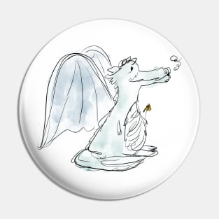 Doodle Dragon Pin