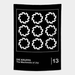 Die Krupps / Minimalist Graphic Fan Artwork Design Tapestry