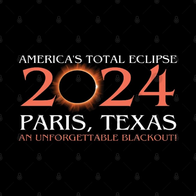 America's total eclipse 2024 Paris, texas an unforgettable blackout! by DesignHND