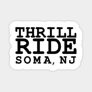 Thrill Ride Black Logo Magnet