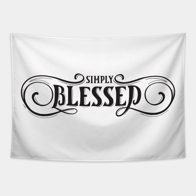 Simply blessed Tapestry by Ombre Dreams