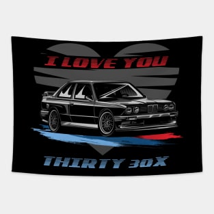 I Love You E30 Tapestry