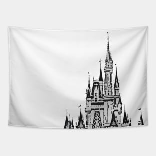 Magic Castle II Millennial Pink Tapestry