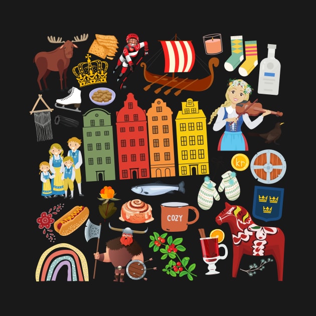 Sweden Travel Icon by FancyPlanet