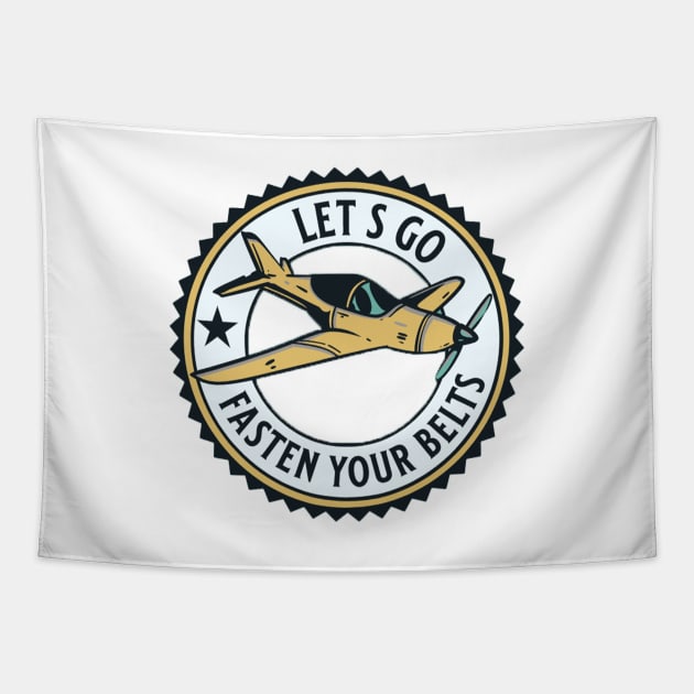 Great gift for pilots and students, aviation lovers. Tapestry by Aviators-FTD