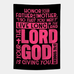 Exodus 20:12 Tapestry