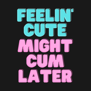 Feeling Cute Might Cum Later T-Shirt