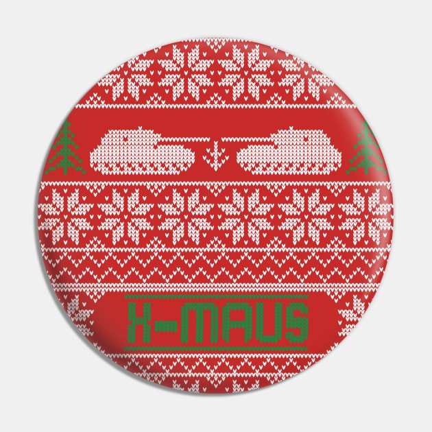 Ugly Christmas Sweater MAUS Pin by FAawRay