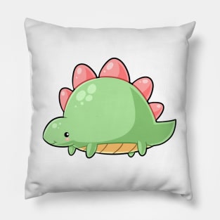 Kawaii dinosaur - stegosaurus Pillow