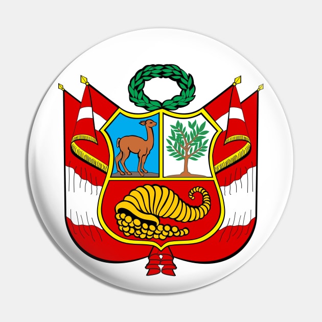 Escudo del Perú - Peru coat of arms - clean design Pin by verde