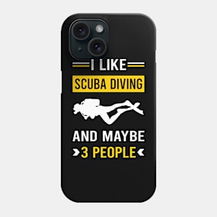 3 People Scuba Diving Diver Phone Case