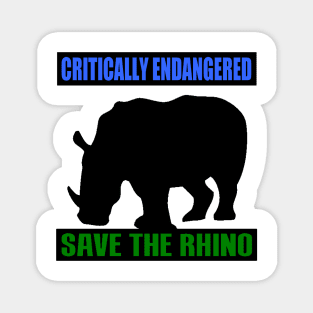 SAVE THE RHINO Magnet