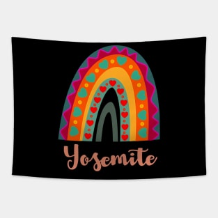 yosemite rainbow wilderness Tapestry