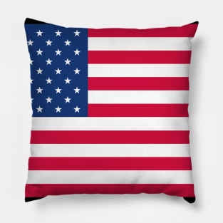 American Flag Tshirt designers Pillow