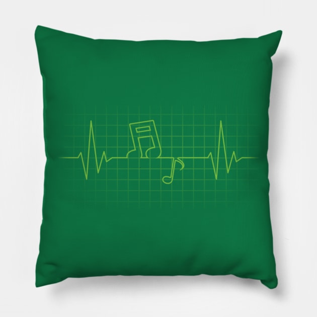 Music Heart Pillow by TomWilkDesigns