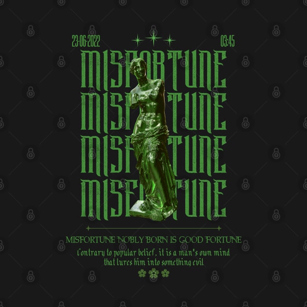 Misfortune - Techno Merch - Streetwear Style by THE RAVERSBRAND