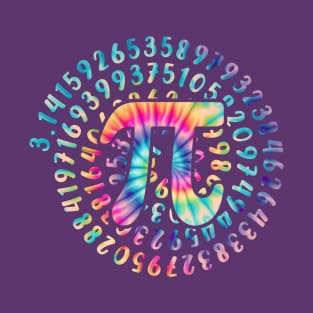 Pi Day Gift tie dye T-Shirt