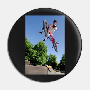 BMX Bike Stunt tail whip Pin