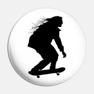 80s skateboarder Pin