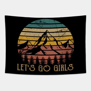 Graphic Picture Let's Go Girls Funny Gift Tapestry