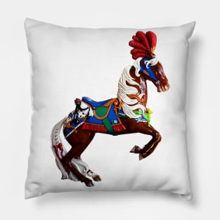 Carousel Animal Horse Photo Pillow