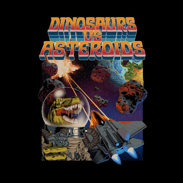 Dinosaurs vs Asteroids by khairulanam87