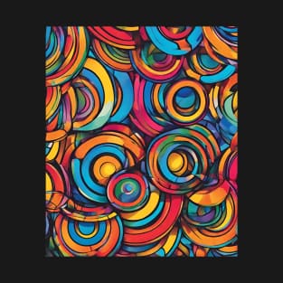 Colorful Asymmetrical Pattern. T-Shirt