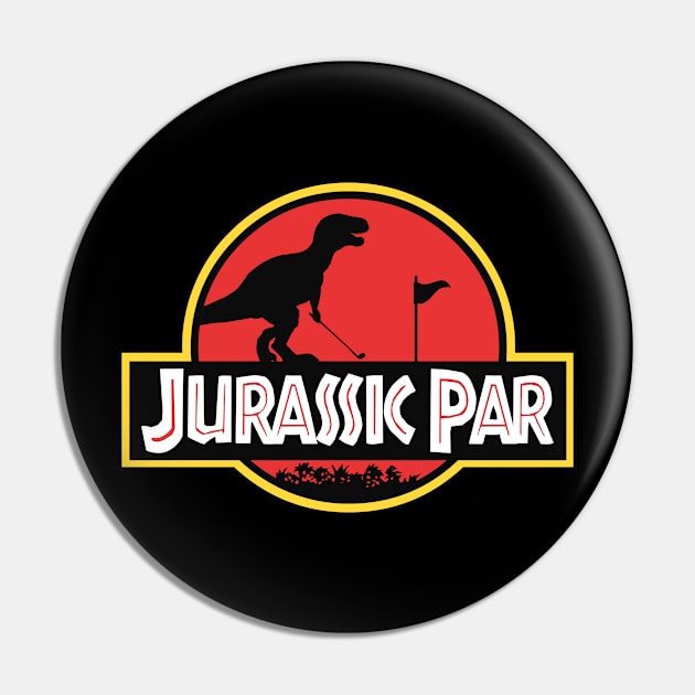 Funny Golf T-Rex Pin by sqwear