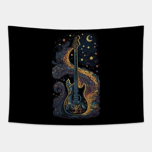 Starry Guitar Gifts Guitarist Rock Concert Festival Guitar Tapestry