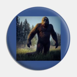 Sasquatch in Nature Pin