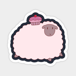 Cupcake Sheep Magnet