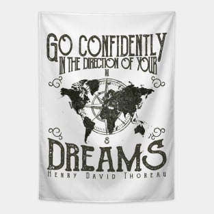 Dreams Direction Quote Tapestry