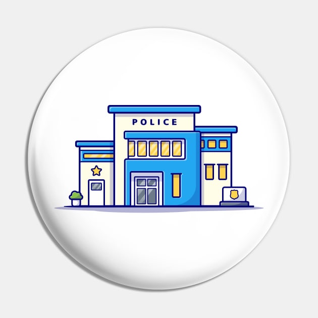 Police Office Cartoon Pin by Catalyst Labs