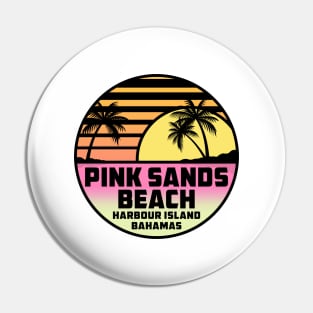 Pink Sands Beach Harbour Island Bahamas Tropical Beach Surfing Scuba Surf  Vacation Pin